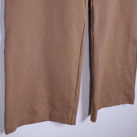 SPANX Perfect Button Ponte Pant Toffee Wide Leg High Rise Pull On Women's S - Picture 4 of 13